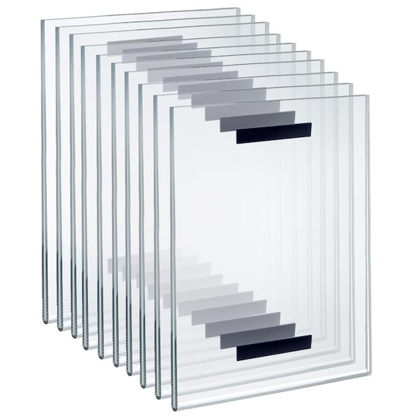Clear Acrylic 11'' x 14'' Magnetic U-Frame, 10PK